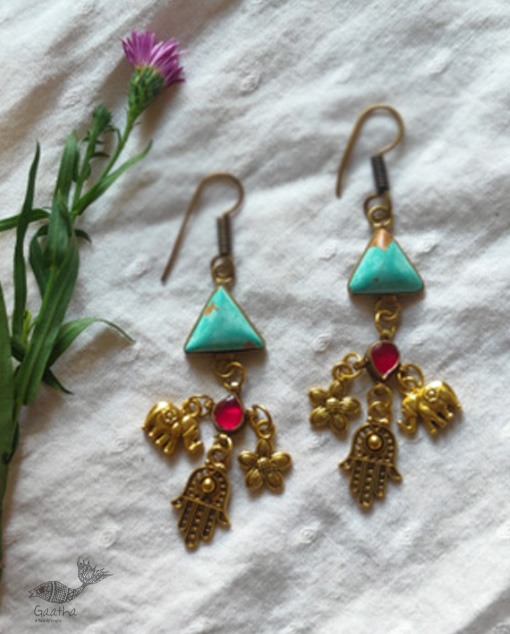 shop handmade Turquoise stone earring