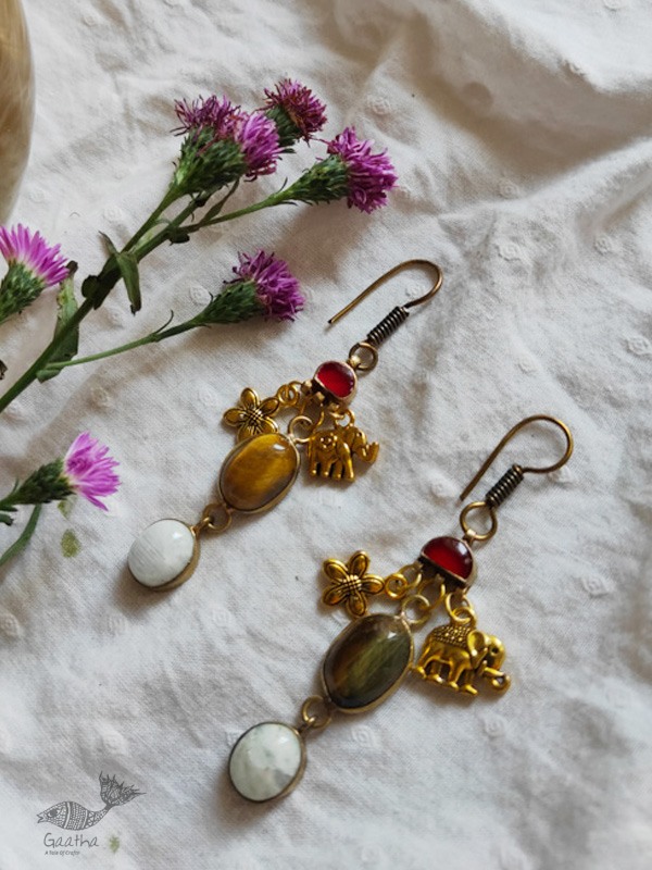 shop handmade Designer stone earring