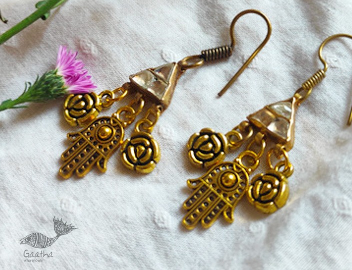 shop handmade Designer Kundan earring