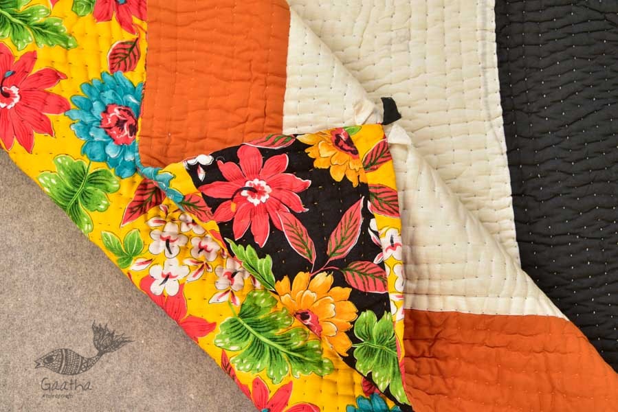 Birds Eye View ❣ Cotton - Embroidered Quilt (74 x 51) | H