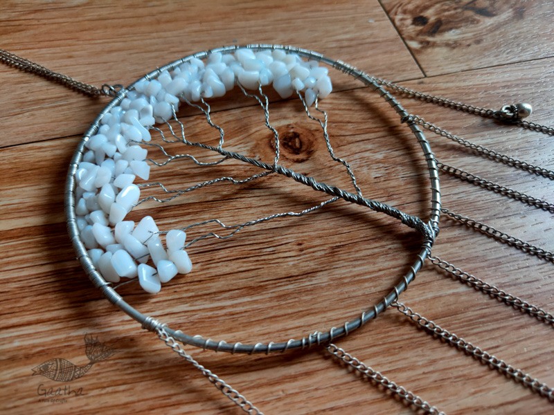 shop handmade stone and metal dream catcher - hangings