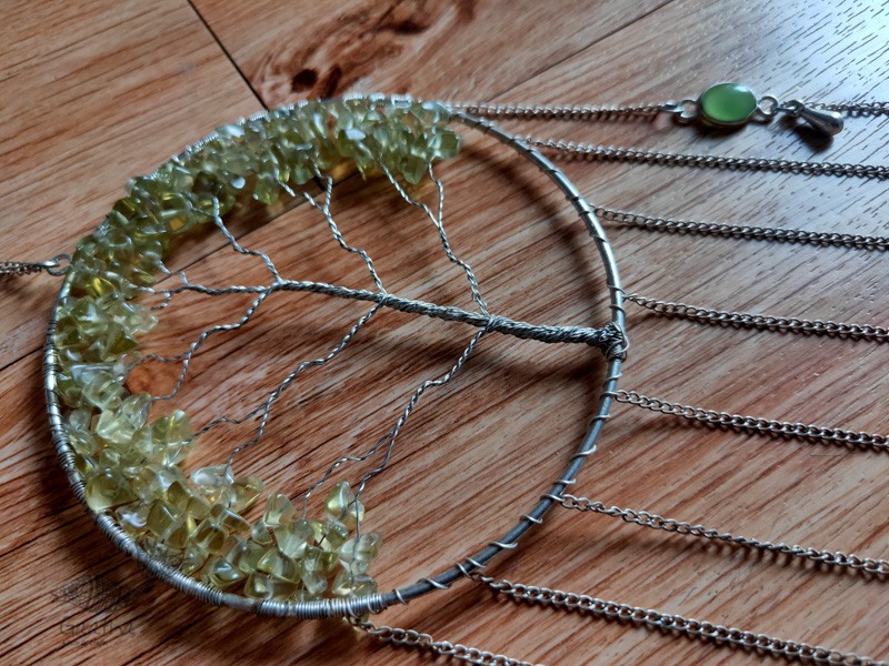 shop handmade stone and metal dream catcher - hangings