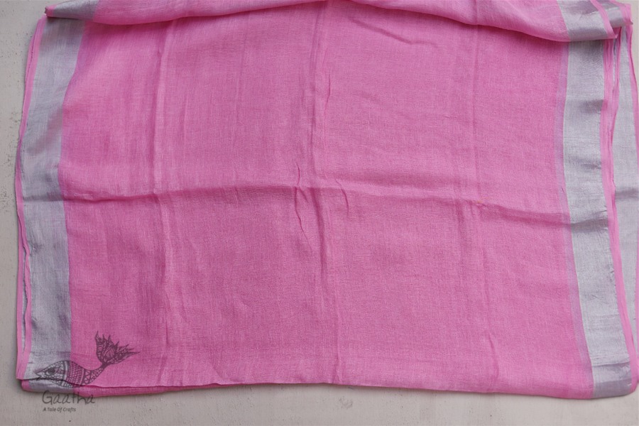 तुलसी ✽ Handloom Linen Saree ✽ 7