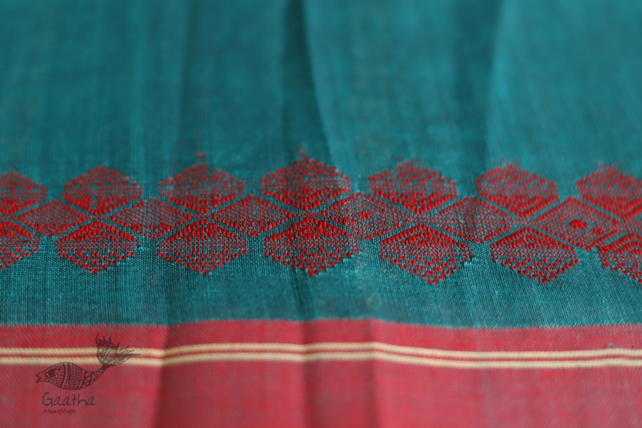 सूती ▦ Handloom Cotton Saree ~ 29