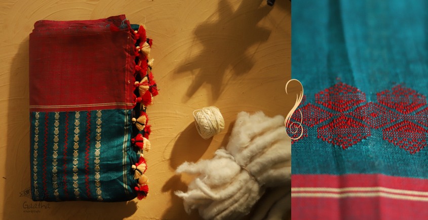 सूती ▦ Handloom Cotton Saree ~ 29