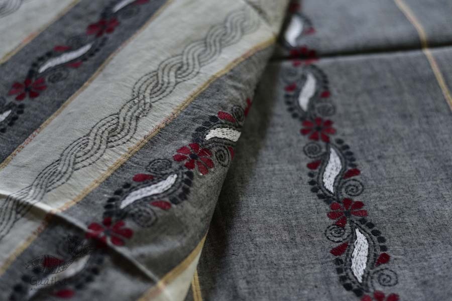 Indrani . इंद्राणी | Handloom Cotton Saree ~ Kantha work ~ 12