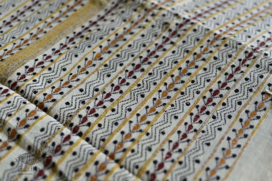 Indrani . इंद्राणी | Handloom Cotton Saree ~ Kantha work ~ 13