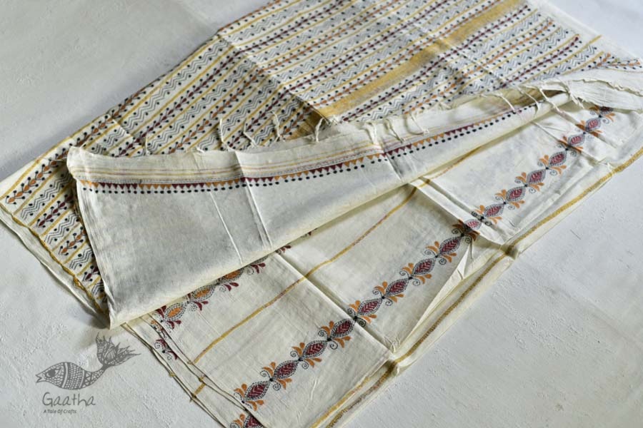 Indrani . इंद्राणी | Handloom Cotton Saree ~ Kantha work ~ 13