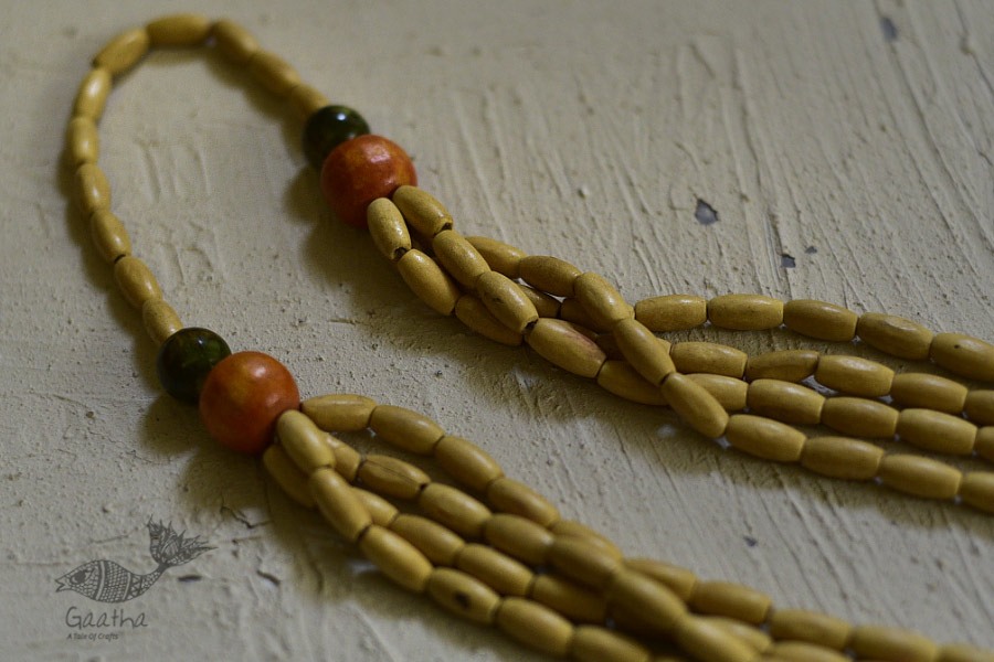 Indrani . इंद्राणी | Wooden Beads Necklace ~ 18