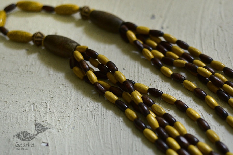 Indrani . इंद्राणी | Wooden Beads Necklace ~ 21