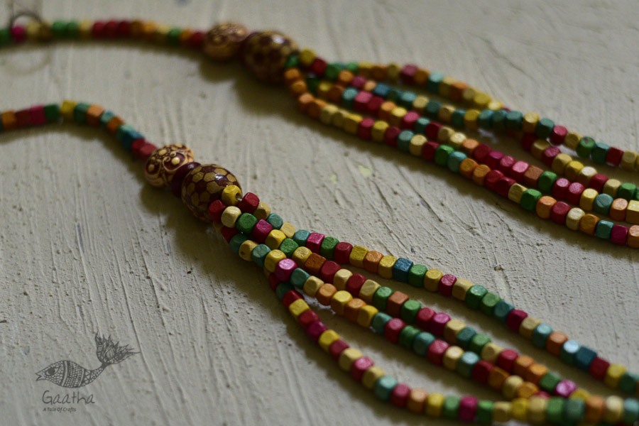 Indrani . इंद्राणी | Wooden Beads Necklace ~ 22