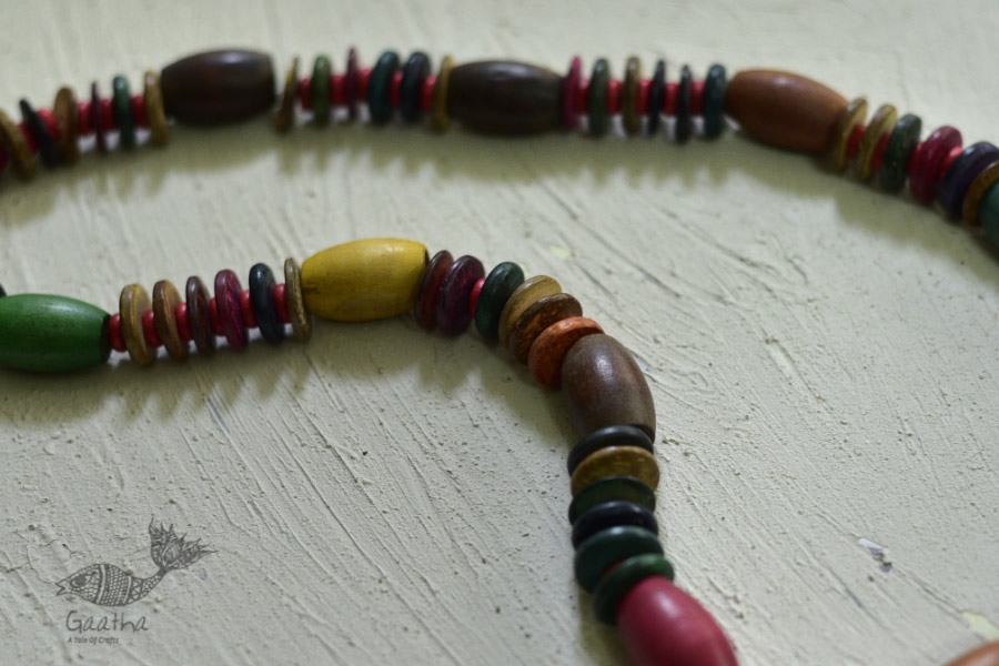 Indrani . इंद्राणी | Wooden Beads Necklace ~ 23