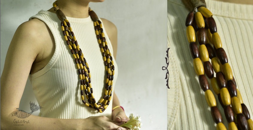 Indrani . इंद्राणी | Wooden Beads Necklace ~ 21