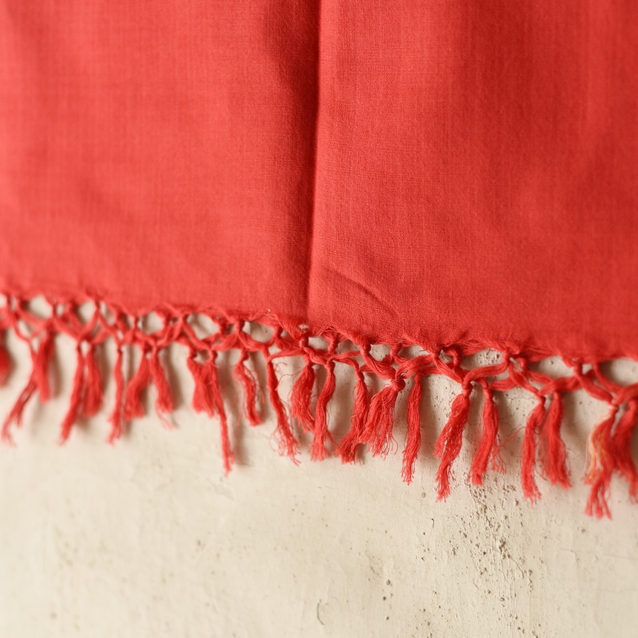 Buy Himalayan Handloom Pure Cotton Red Stole