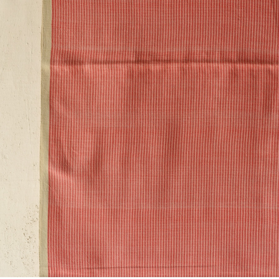 Buy Himalayan Handloom Cotton Stole Carrot Red