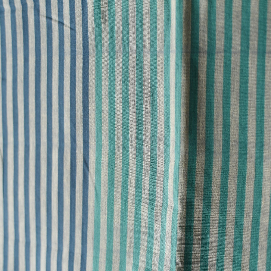 Buy Himalayan Handloom Cotton Stole Blue Stipes