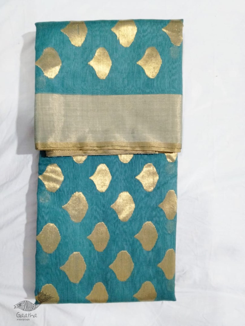 online shop handwoven chandri silk saree