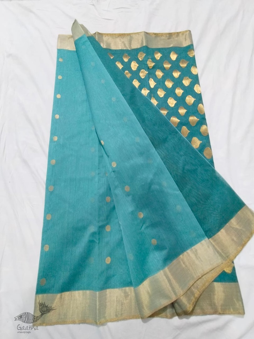 online shop handwoven chandri silk saree