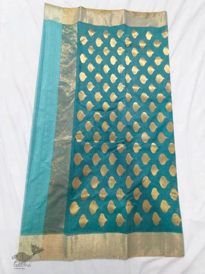 online shop handwoven chandri silk saree