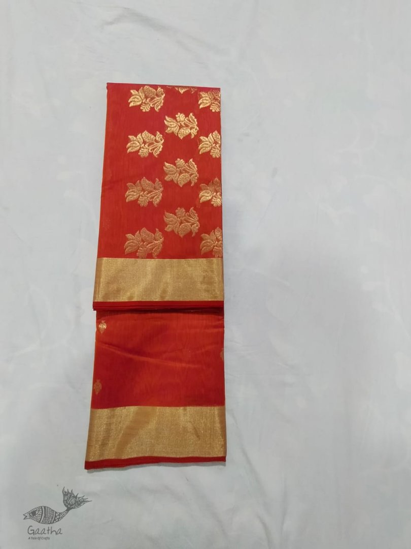 online shop handwoven chandri silk saree