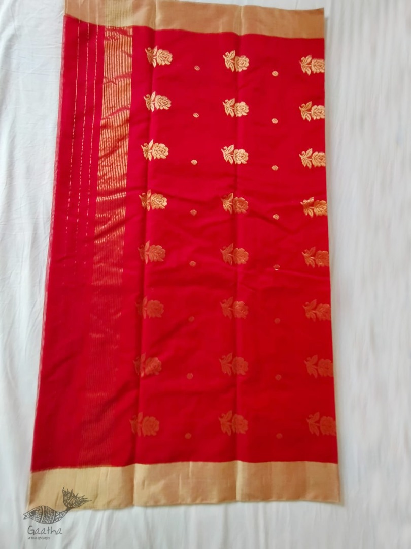 online shop handwoven chandri silk saree
