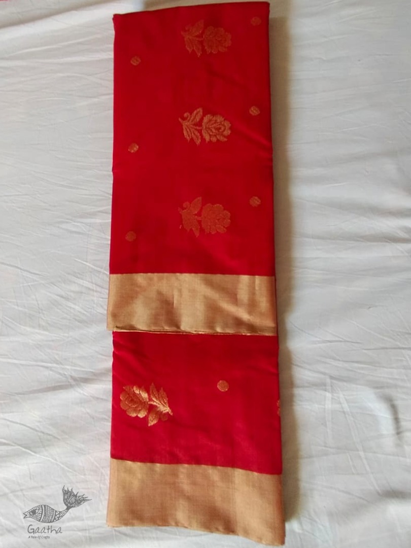 online shop handwoven chandri silk saree