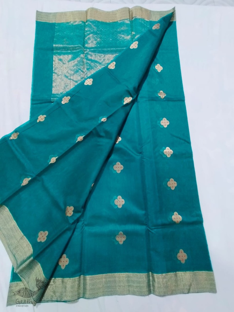online shop handwoven chandri silk saree