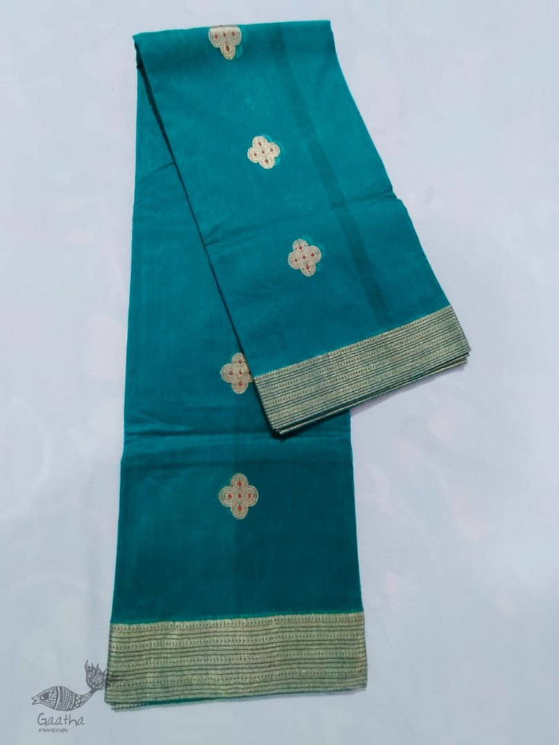 online shop handwoven chandri silk saree
