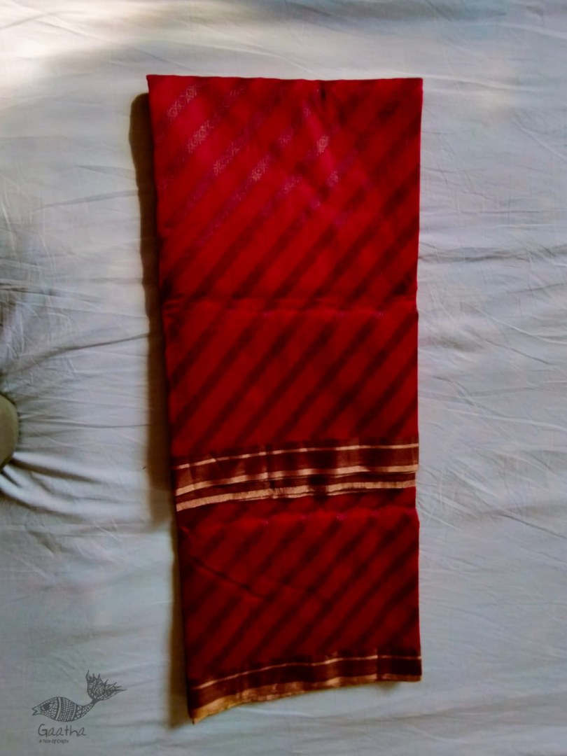 online shop handwoven chandri silk saree