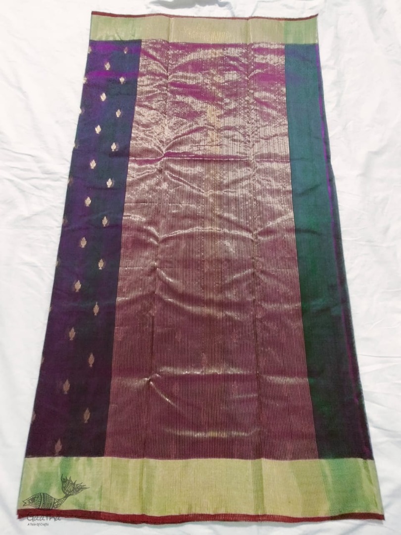 online shop handwoven chandri silk saree