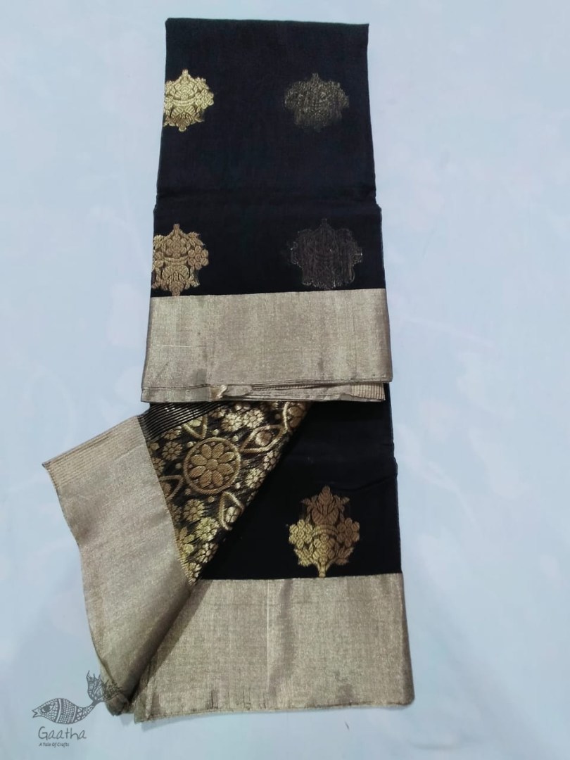 online shop handwoven chandri silk saree