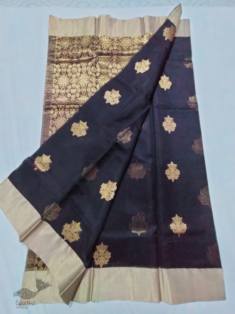 online shop handwoven chandri silk saree