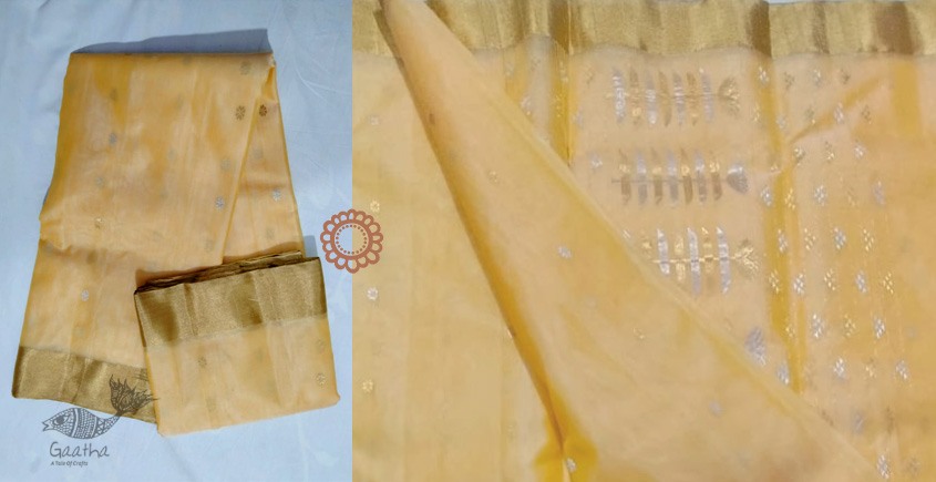 online shop handwoven chandri silk saree