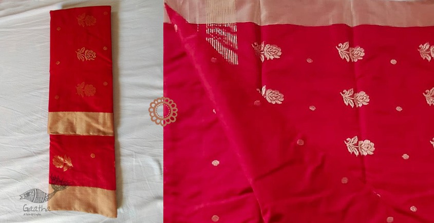 online shop handwoven chandri silk saree