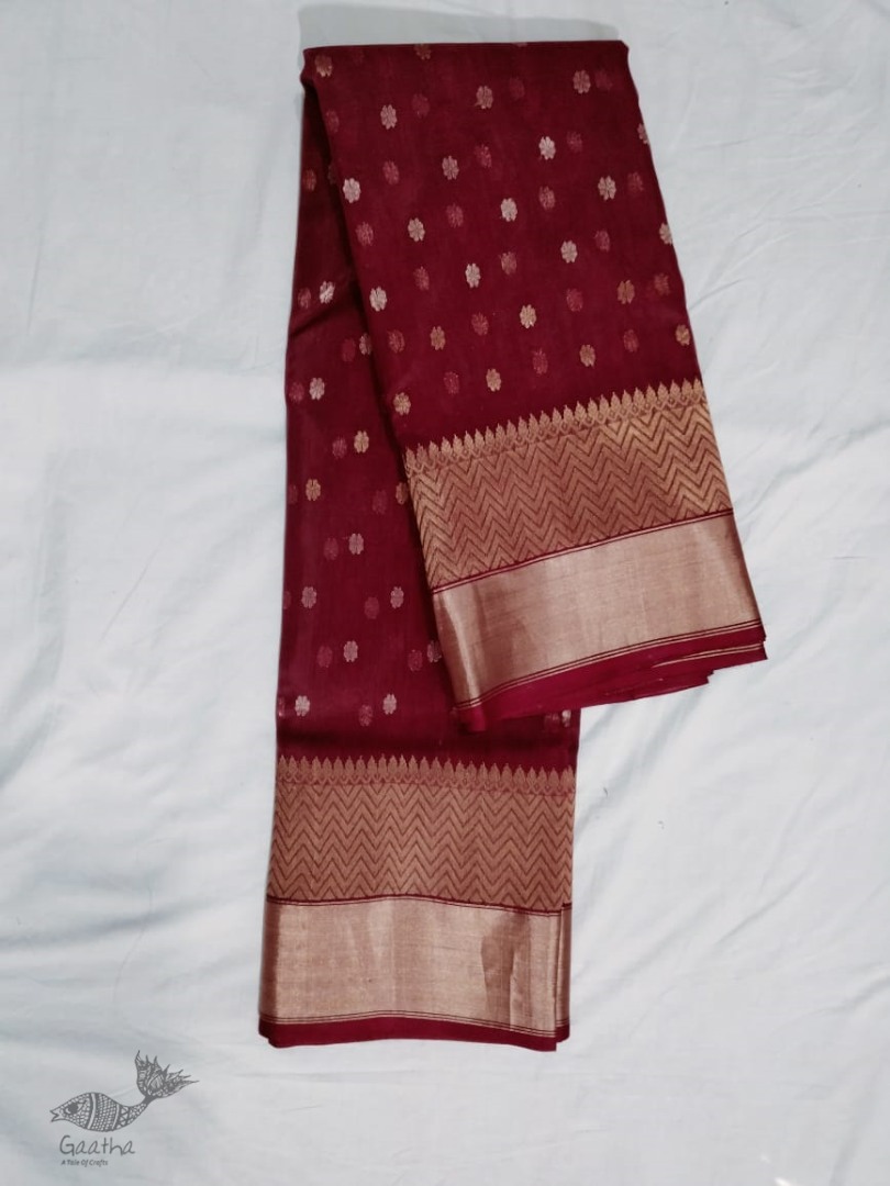 online Handwoven Chanderi Silk Saree 