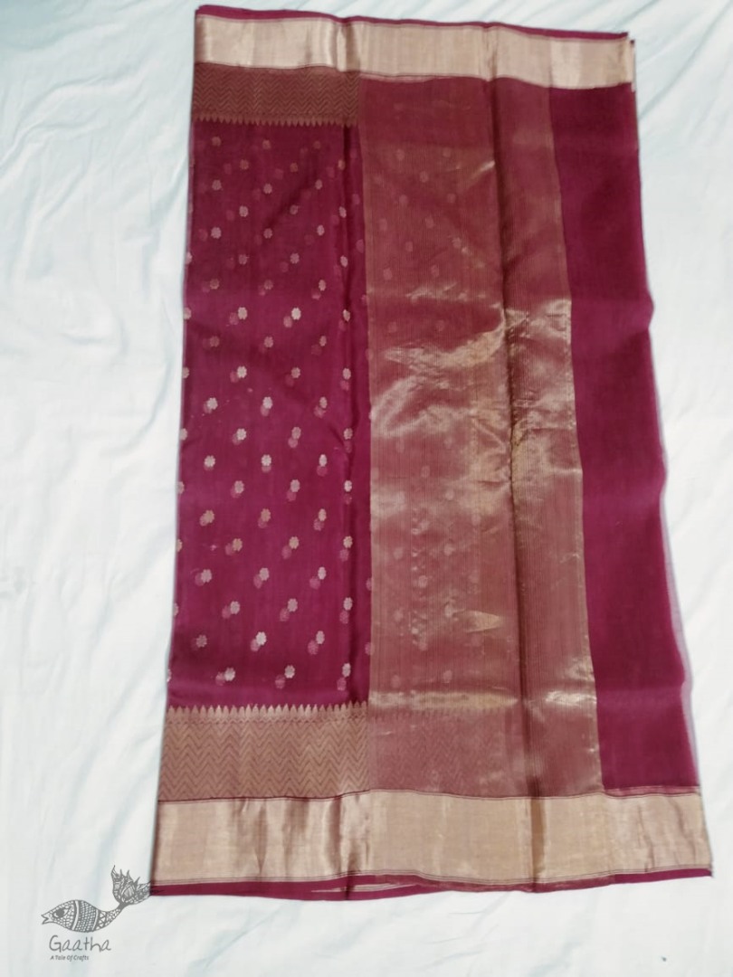 online Handwoven Chanderi Silk Saree 