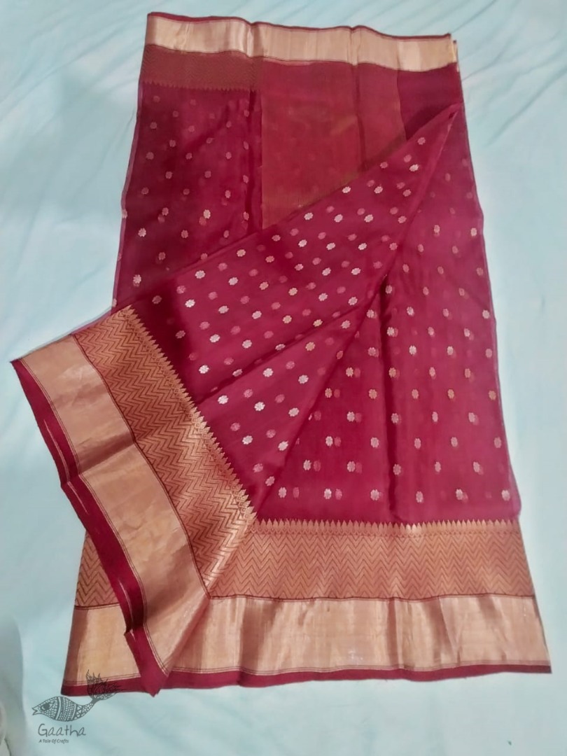 online Handwoven Chanderi Silk Saree 