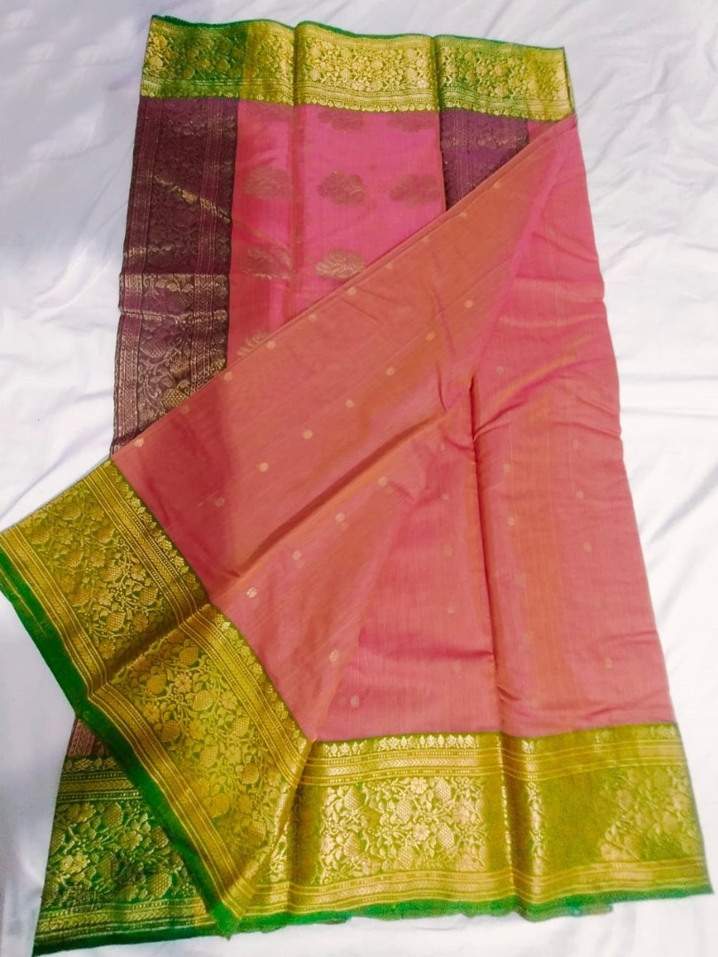 online Handwoven Chanderi Silk Saree 