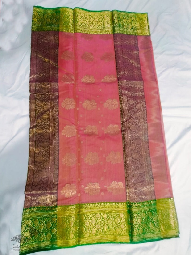 online Handwoven Chanderi Silk Saree 