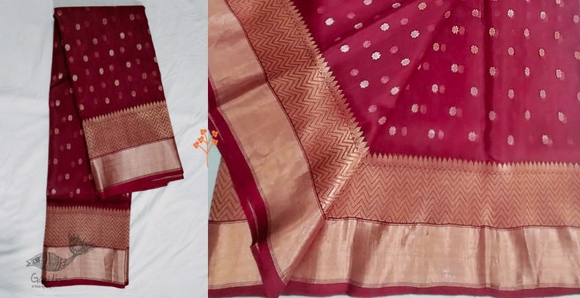 online Handwoven Chanderi Silk Saree 