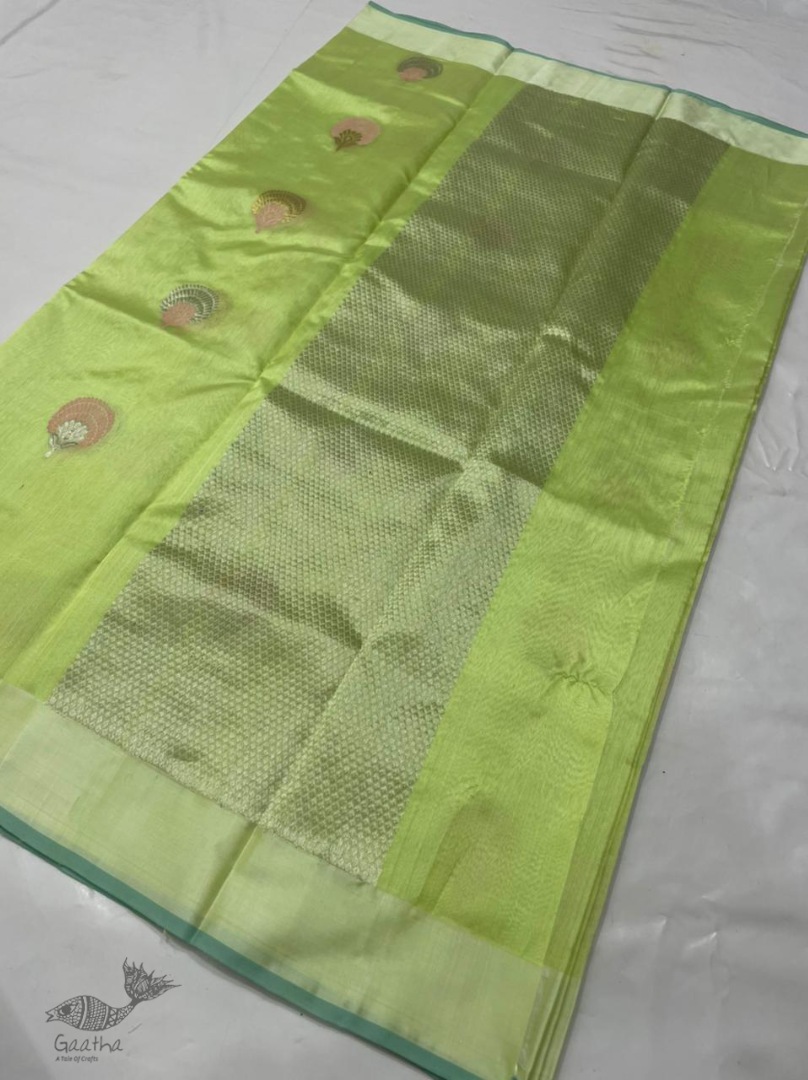 online Handwoven Silk - Chanderi Saree