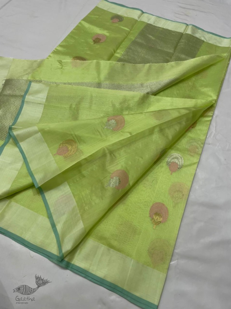 online Handwoven Silk - Chanderi Saree