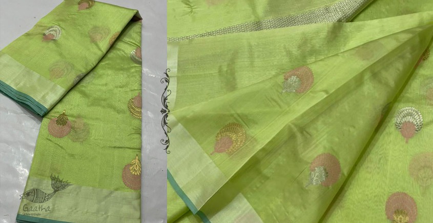 online Handwoven Silk - Chanderi Saree