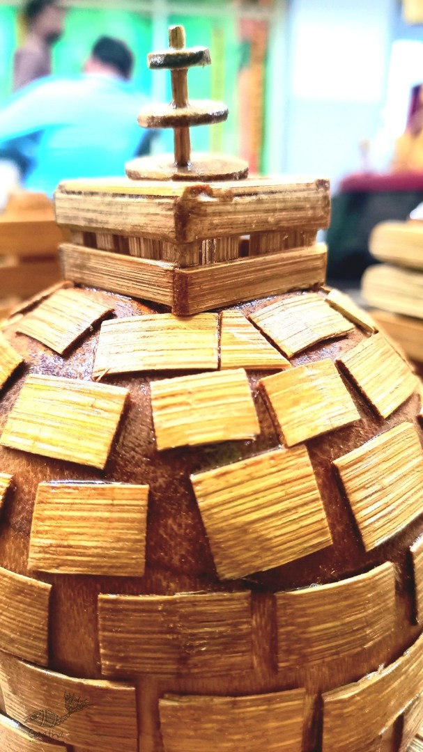 shop Handmade From Bamboo - Miniature Sanchi Stupa
