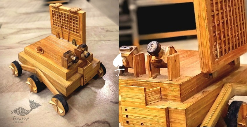 shop Handmade From Bamboo - Miniature Toy (Chandrayan Model