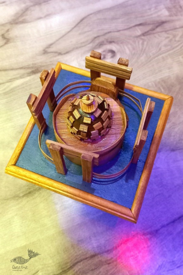 shop Handmade From Bamboo - Miniature Sanchi Stupa