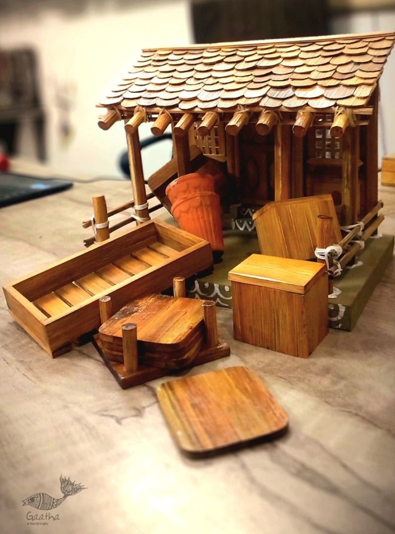 shop Handmade From Bamboo - Tribal House Set