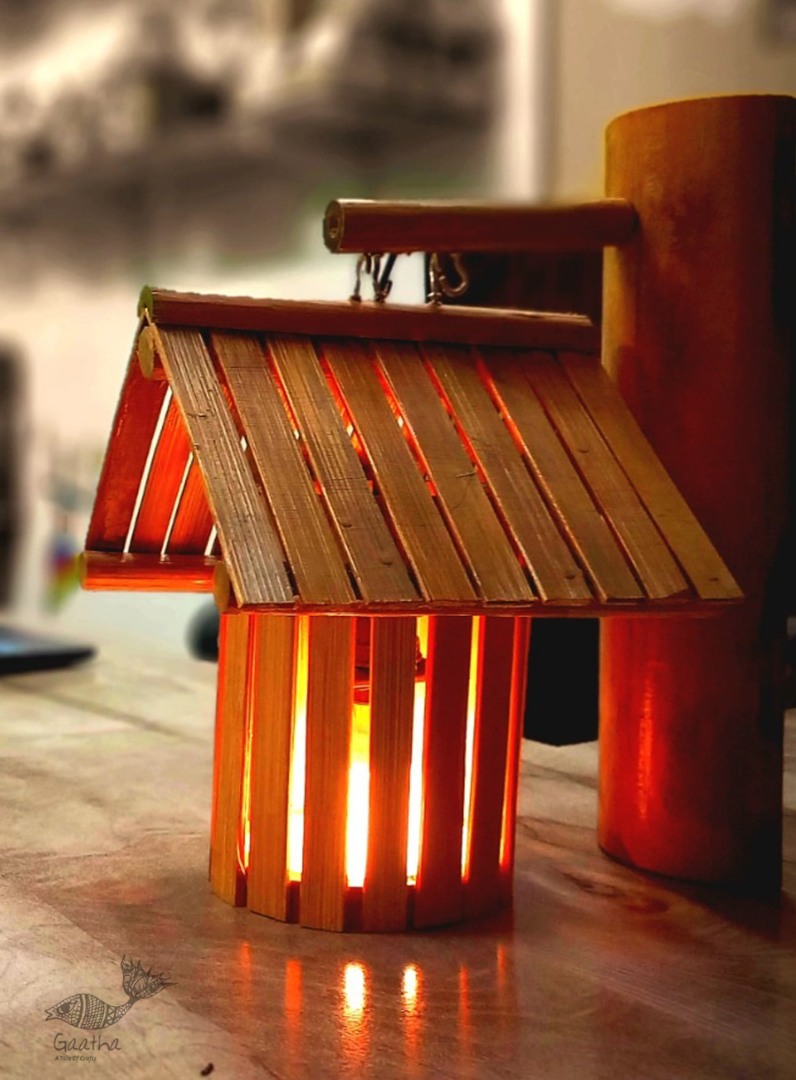 shop Handmade From Bamboo - Wall Hanging Light Lamp