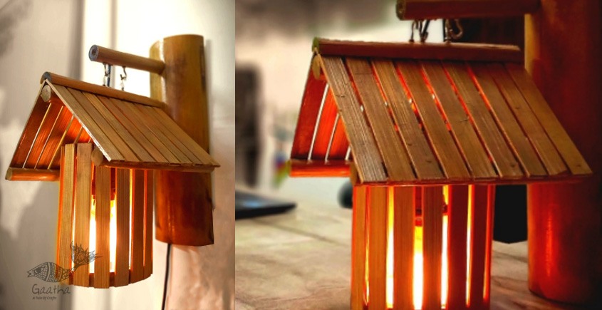 shop Handmade From Bamboo - Wall Hanging Light Lamp