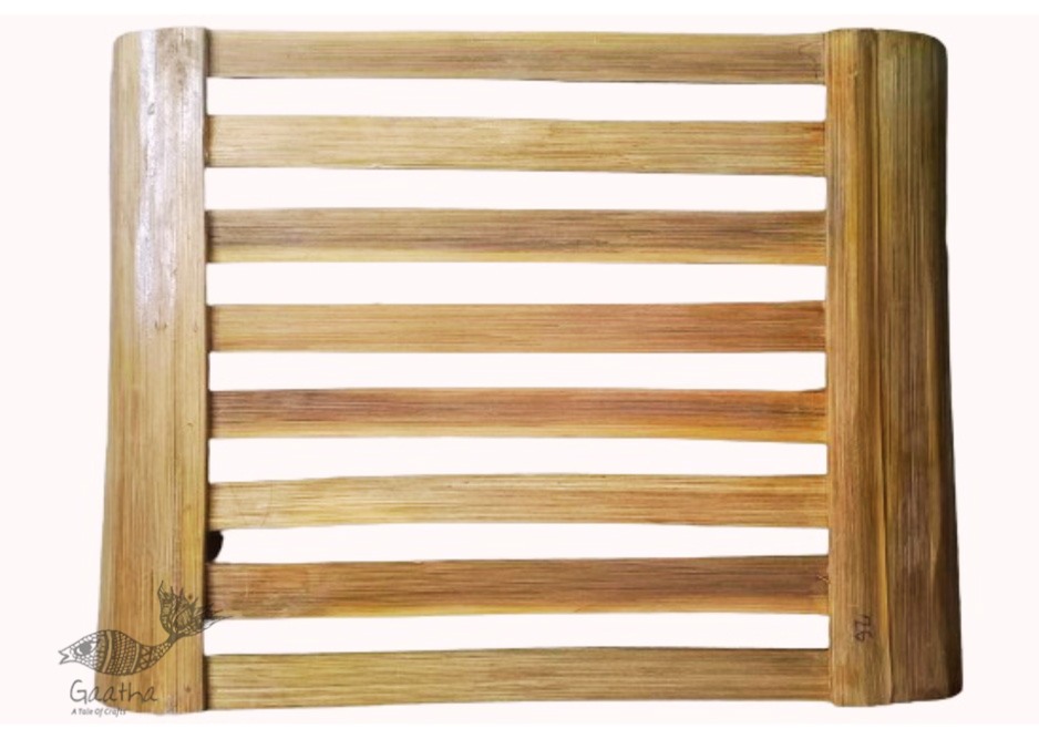 shop handmade bamboo Strip Serving Tray 